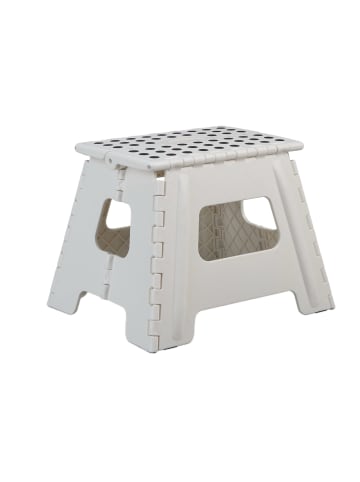 relaxdays 10 x Klapphocker in Weiß - (B)37 x (H)30 cm x (T)29 cm