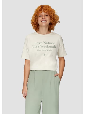 QS T-Shirt in 05D0_ecru