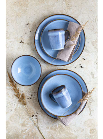 Mäser Frühstücksset, Steinzeug Smoky's in Blau