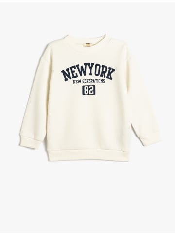 KOTON Sweatshirt in Ekru