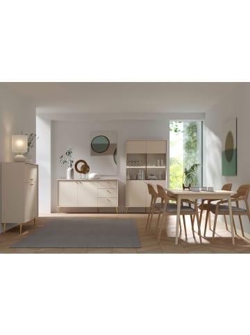 Feldmann-Wohnen Wohnzimmer-Set 2-teilig Rose sandbeige 261,5 / 40,5 / 191cm