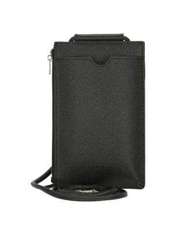 Seidenfelt Lian - Handytasche 18 cm in schwarz