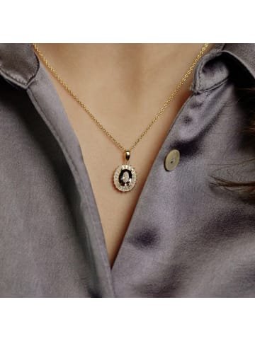 Amor Kette mit Anhänger Silber 925, gelbvergoldet in Gold