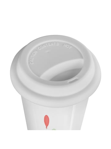 Mr. & Mrs. Panda Thermobecher Kaktus Luftballon mit Spruch in Weiß