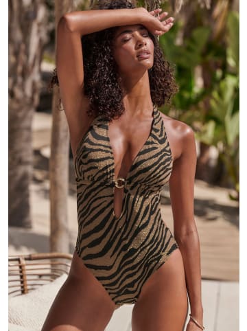 Bruno Banani Monokini in schwarz-gold