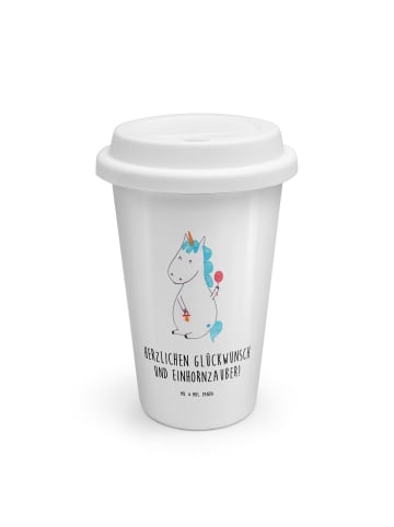 Mr. & Mrs. Panda Trinkbecher Einhorn Baby mit Spruch in Weiß