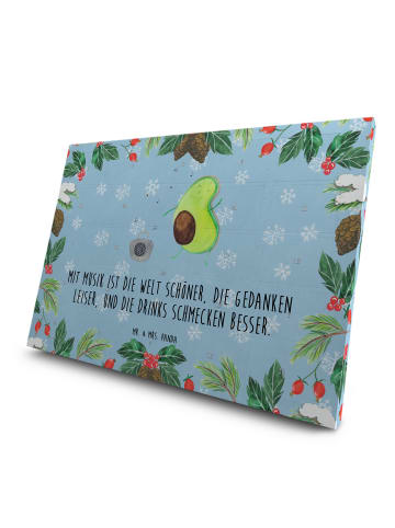 Mr. & Mrs. Panda Tee Adventskalender Avocado Tanzen mit Spruch in Eisblau