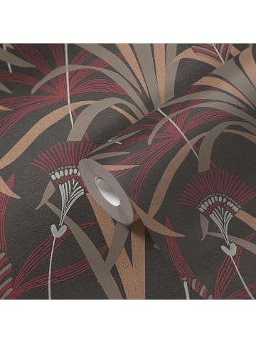 A.S. Création Tapete Botanic Linea in Schwarz-Rot 