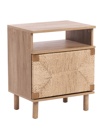 Beliani Nachttisch BONDI in Braun - (W) 49 x (H) 54 x (L) 36 cm