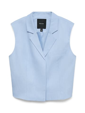 Vero Moda SL Waistcoat in Brunnera Blue Melange