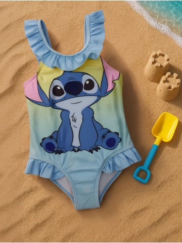 Lilo & Stitch Disney Lilo & Stitch Badeanzug mit Rüschen Schwimmanzug Einteiler in blau