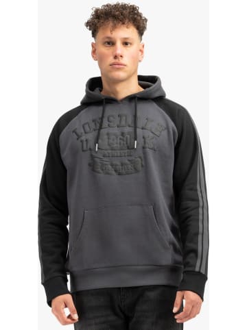 Lonsdale T-Shirt "Linnfoots Herren Kapuzensweatshirt normale Passform" in Schwarz