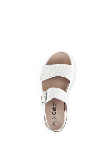 Gabor Comfort Plateau Sandalen in silber
