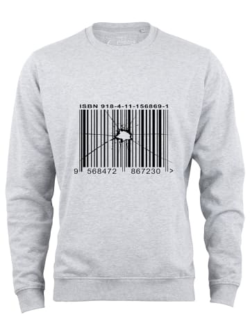 Cotton Prime® Sweatshirt Barcode - Out of Order in Grau-Melange