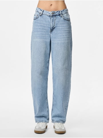 Pieces Barrel Fit Jeans in Light Blue Denim