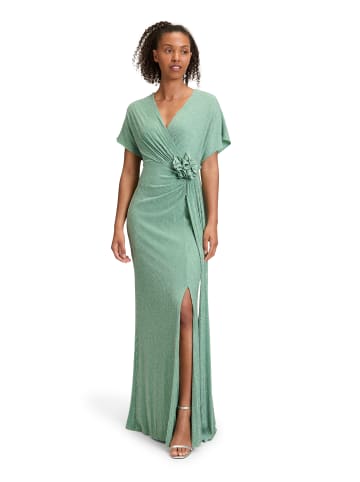 Vera Mont Abendkleid im Glitzer-Look in Green/Silver