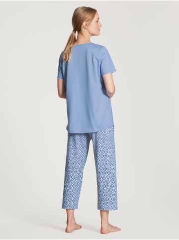 Calida Pyjama 7/8 in Milky blue