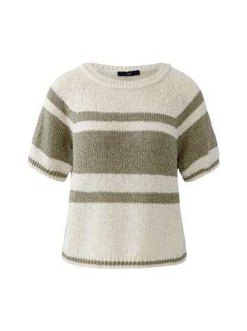 Oui Pullover in white green
