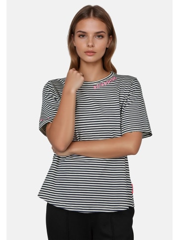Salzhaut Rundhals T-Shirt für Damen in blau