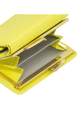 DuDu Corsica Geldbörse RFID Schutz Leder 11 cm in citrus yellow