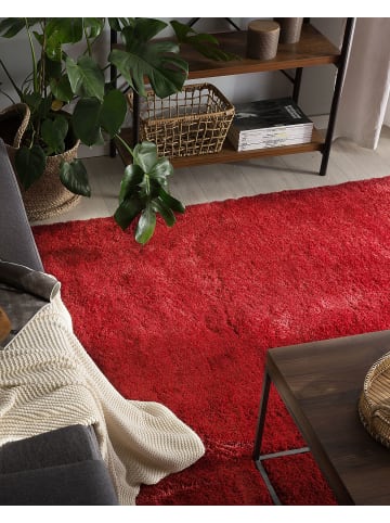 Beliani Shaggy EVREN in Rot - (W) 160 x (H) 3 x (L) 230 cm