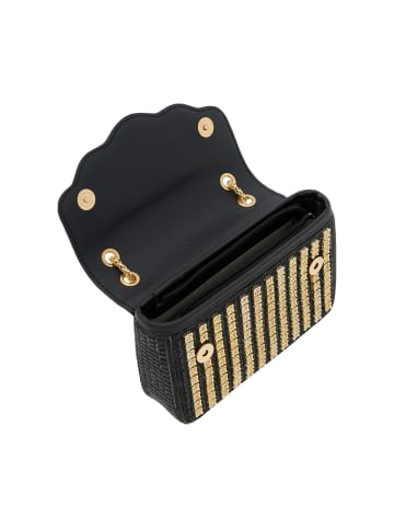 faina Women Flap Bag in Black Gold