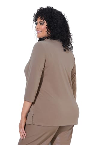 Ulla Popken Shirt in blassbraun