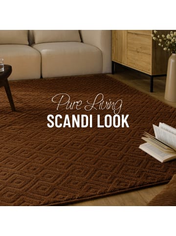 Wecon Home Wollteppich Castello TWO in braun