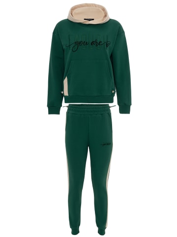 Tom Barron Trainingsanzug Women Regular Tracksuit With Embroidery Design in grün