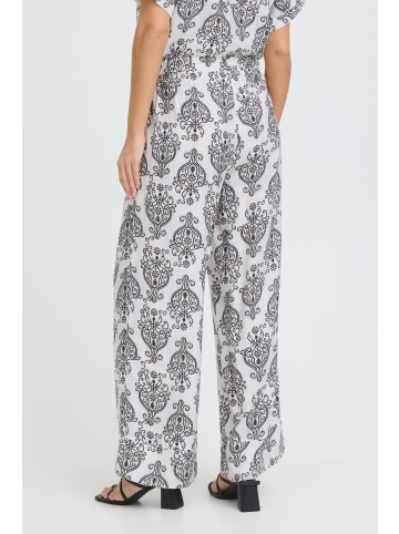 Fransa Freizeithose FRARIANA Loose fit in BOHO MUSE WHITE W. BLACK