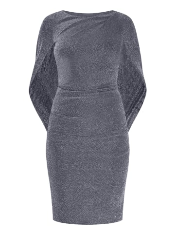 Vera Mont Cocktailkleid im Glitzer-Look in Dunkelblau/Grau
