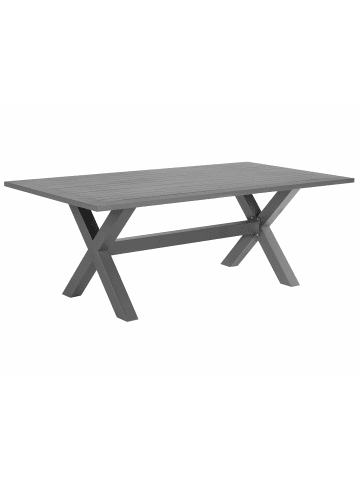 Beliani Esstisch CASCAIS in Grau - (W) 105 x (H) 74 x (L) 200 cm