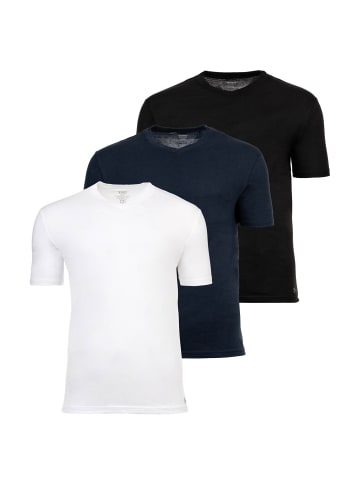 Scotch & Soda T-Shirt 3er Pack in Schwarz/Blau/Weiß