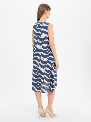Olsen Kleid in blau beige - 0001