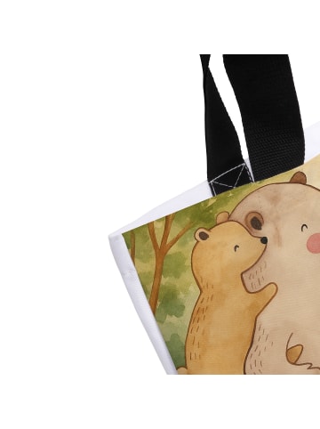Mr. & Mrs. Panda Shopper Papa Bär Design mit Spruch in Weiß