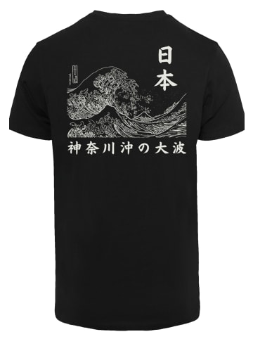 F4NT4STIC T-Shirt Kanagawa Welle - Golden Gai in schwarz