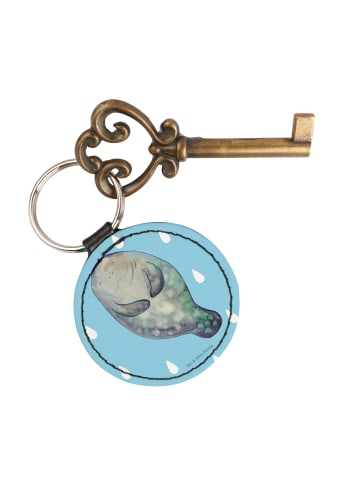 Mr. & Mrs. Panda Anhänger Seekuh Happy ohne Spruch in Blau Pastell