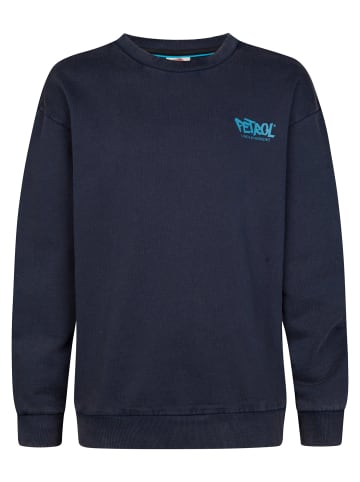 Petrol Industries Sweatshirt mit Print steelbrook in Blau