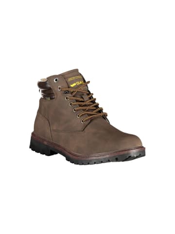 GAS Braune Polyurethan-Sneaker-Boots