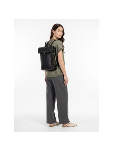 Jost Glasgow Daypack RFID Schutz Leder 42 cm Laptopfach black