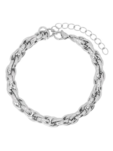 Steel_Art Gliederarmband Herren Bruce silberfarben in Silberfarben Poliert