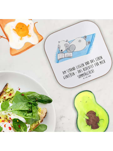 Mr. & Mrs. Panda Coaster Sommerglück mit Spruch in Weiß