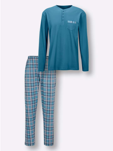 WITT WEIDEN Schlafanzug in topas-dunkelblau-bedruckt