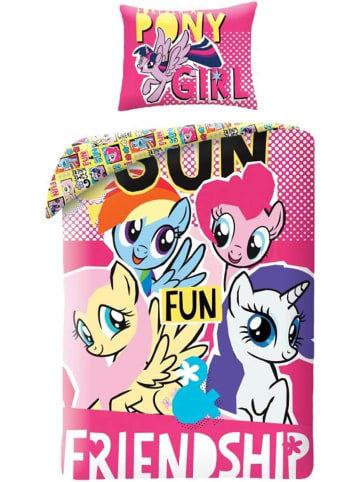 Halantex My Little Pony +Tasche Bettwäsche 140 x 200 cm + 70 x 90 cm 100% Baumwolle