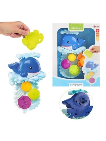 Toi-Toys Wasserspielzeug Wassermühle Wal mit Saugnapf - Baby Badewanne 12 Monate