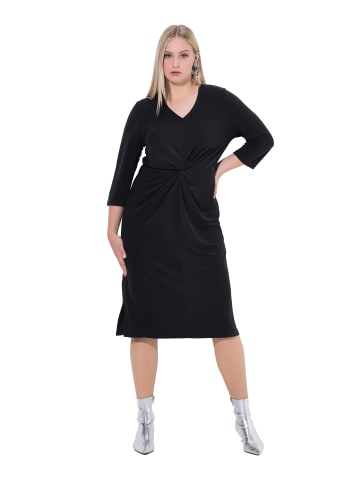Ulla Popken Jerseykleid in schwarz