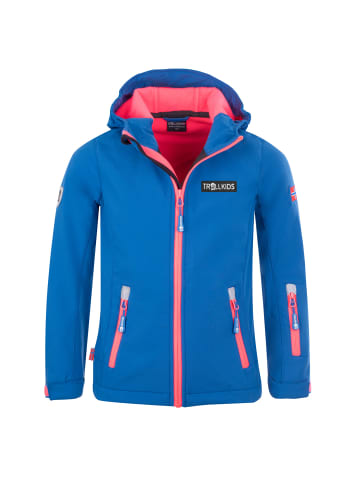 Trollkids Softshelljacke Oslofjord in navy/lime