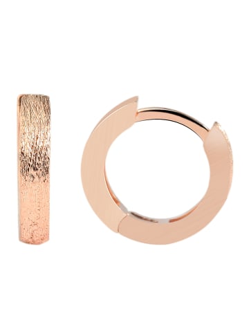 Adeliás Damen Ohrringe – Klappcreole aus 925 Silber in gold