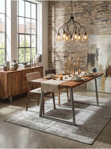 KADIMA DESIGN Esszimmertisch 160x80x76 cm Massivholz / Metall Esstisch