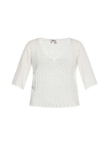 Sidona Damen Pullover in Wollweiss